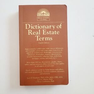 NWOT Barron's Dictionary of Real Estate Terms Book